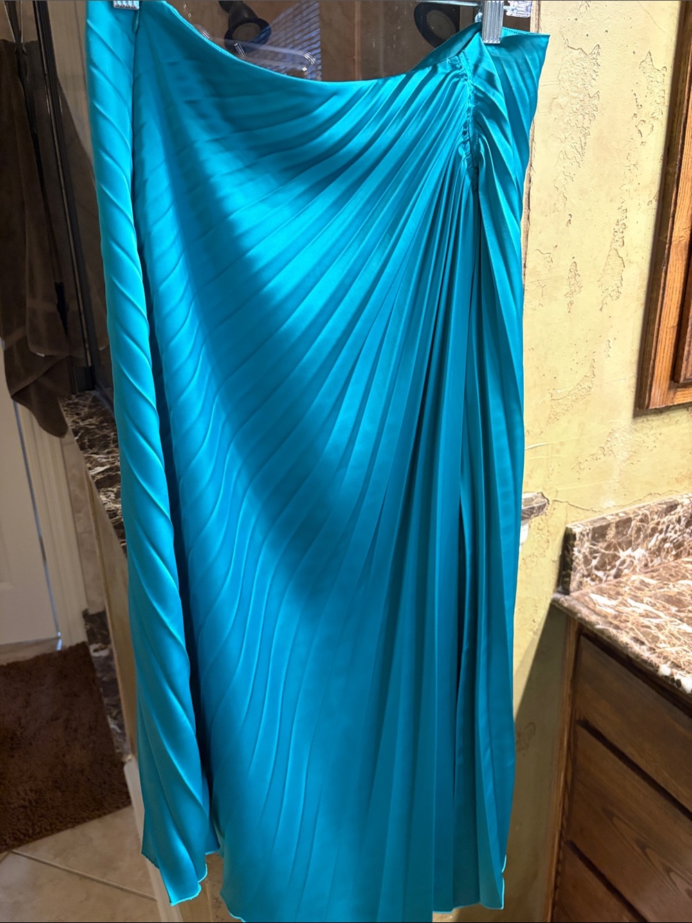 Worthington Teal Pleated Midi Skirt - Picture 6 of 6